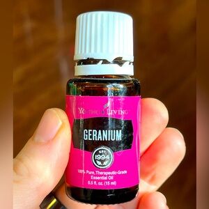 Young Living Geranium essential oil 15ml, 90% full